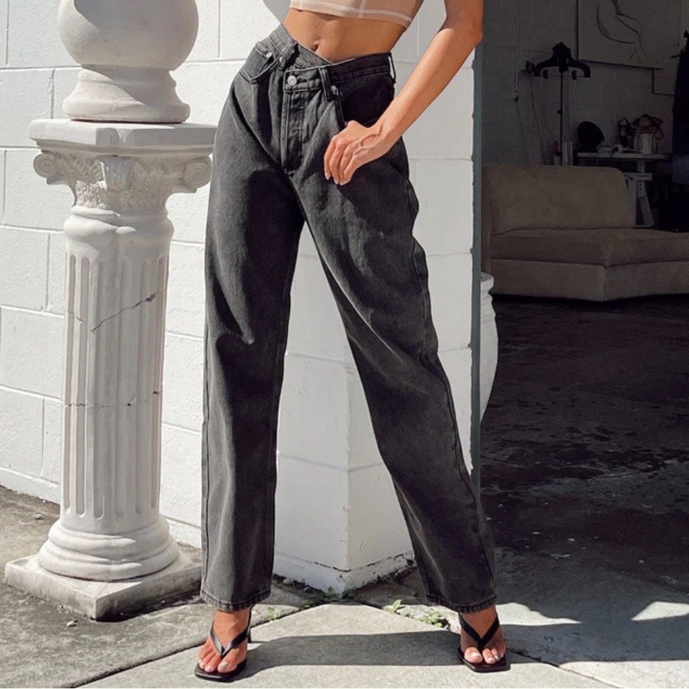 Princess Polly Holly Asymmetrical Straight Leg Jean